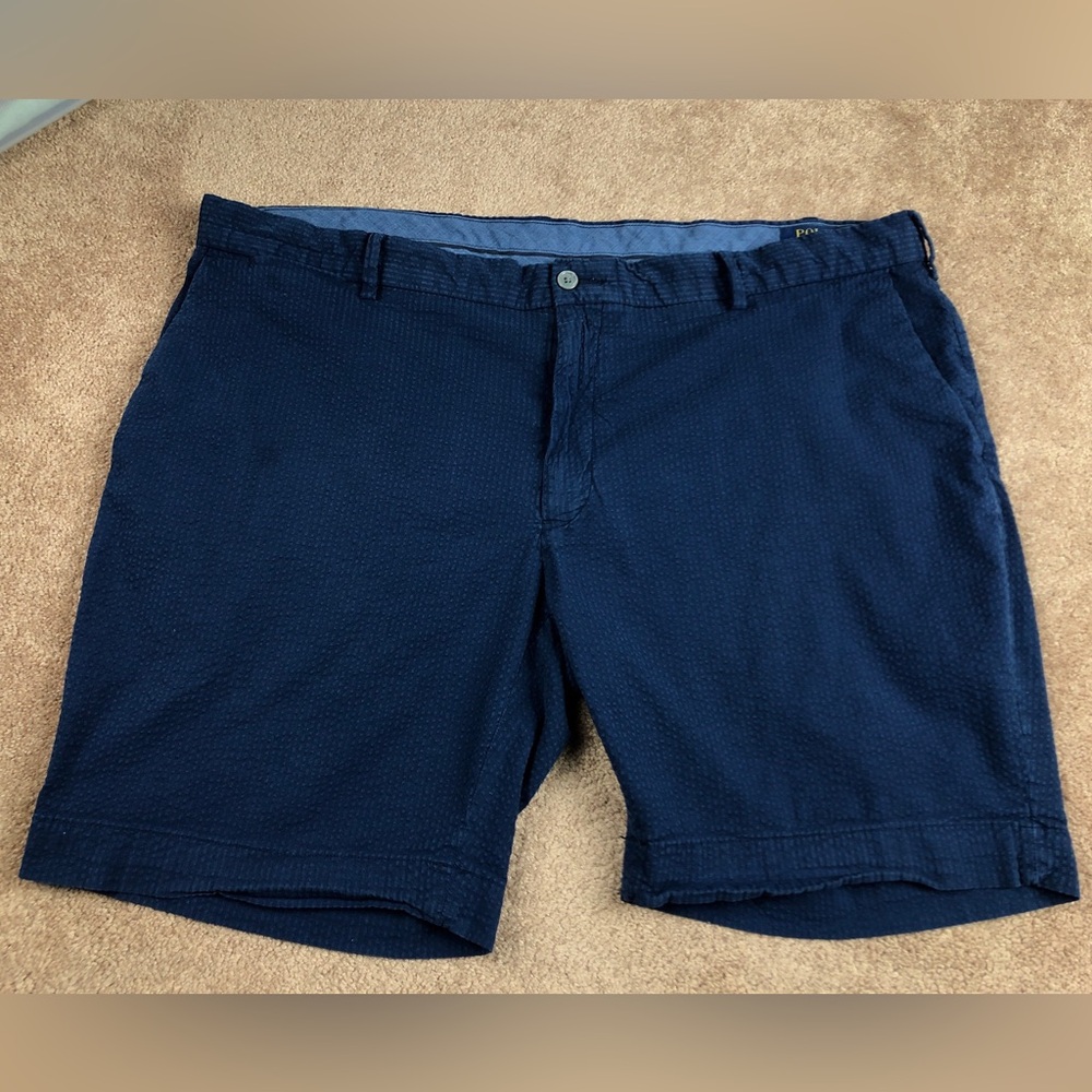 Polo Ralph Lauren Indigo Seersucker Shorts Size 42